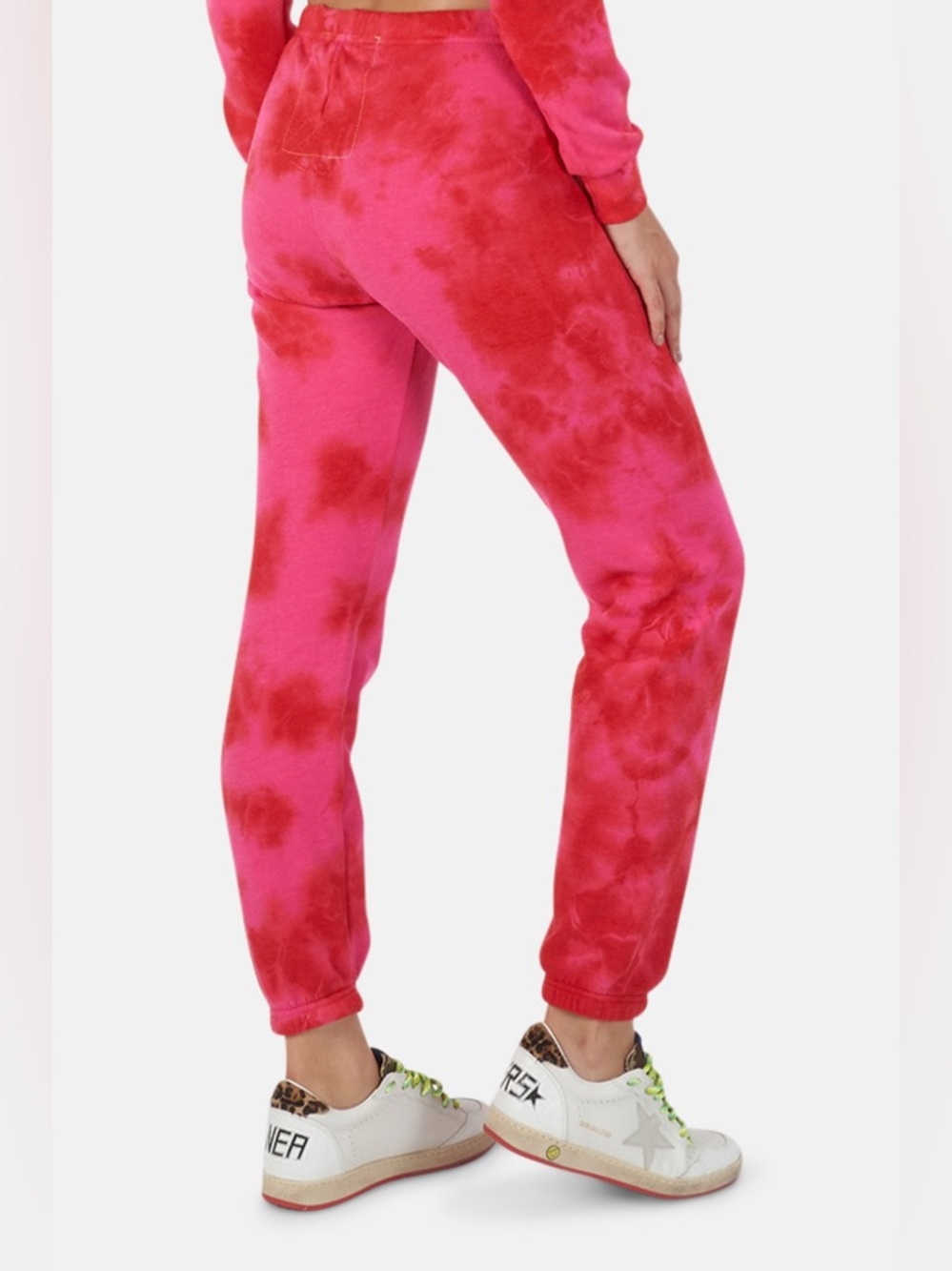 Aviator Nation Hand Dyed Tie Dye Sweatpants - Crystal Red - NWOT - Picture 3 of 8